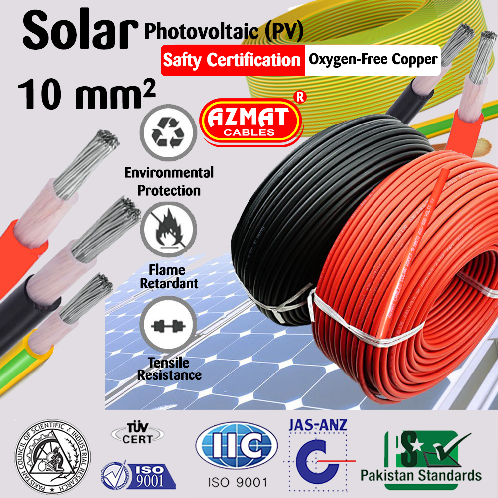 10 mm² Tinned XLPO/XLPO 1.5 kV DC Solar Cable (PV)