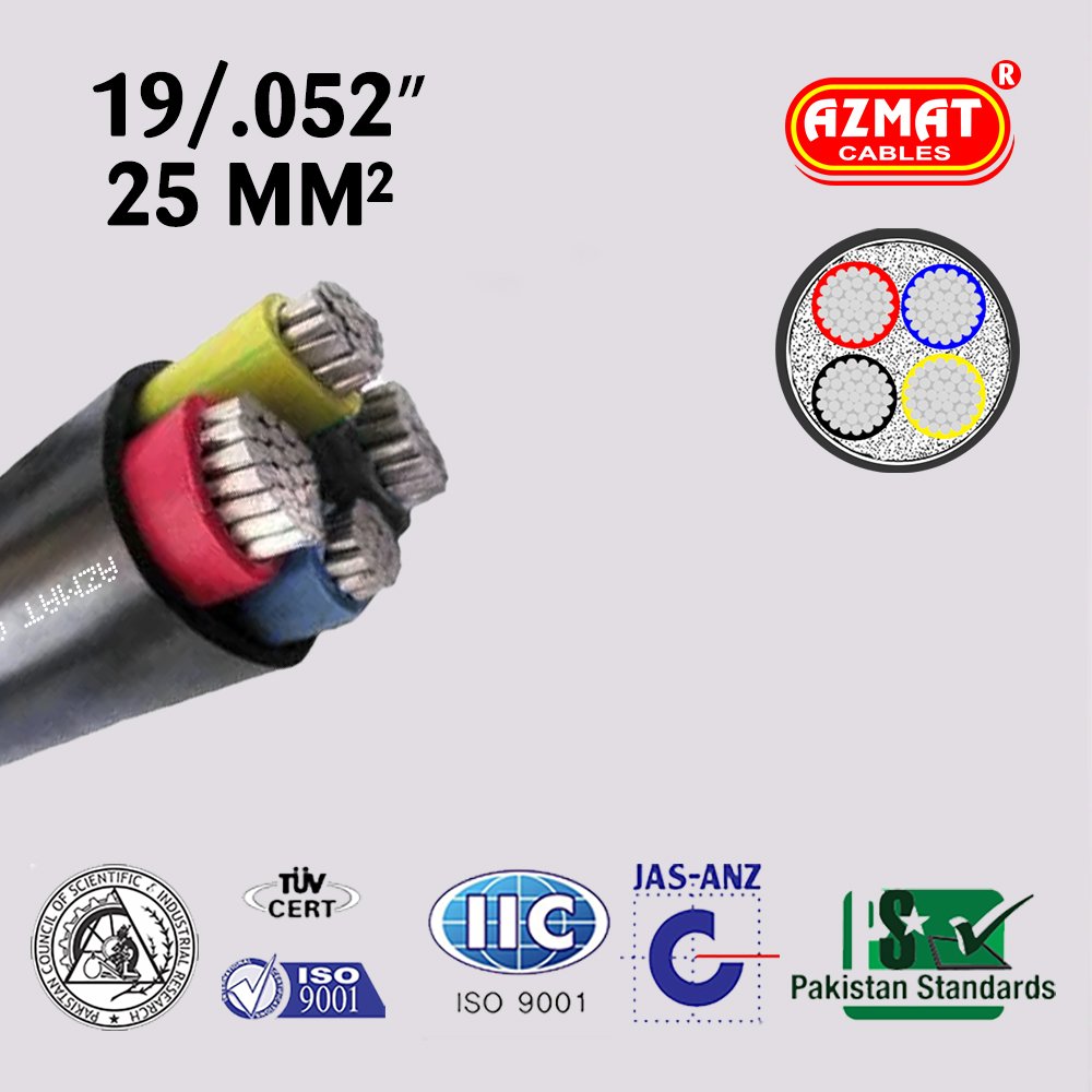 19/.052″ Multi Core (25 mm² Aluminium/Std) - Azmat Cables
