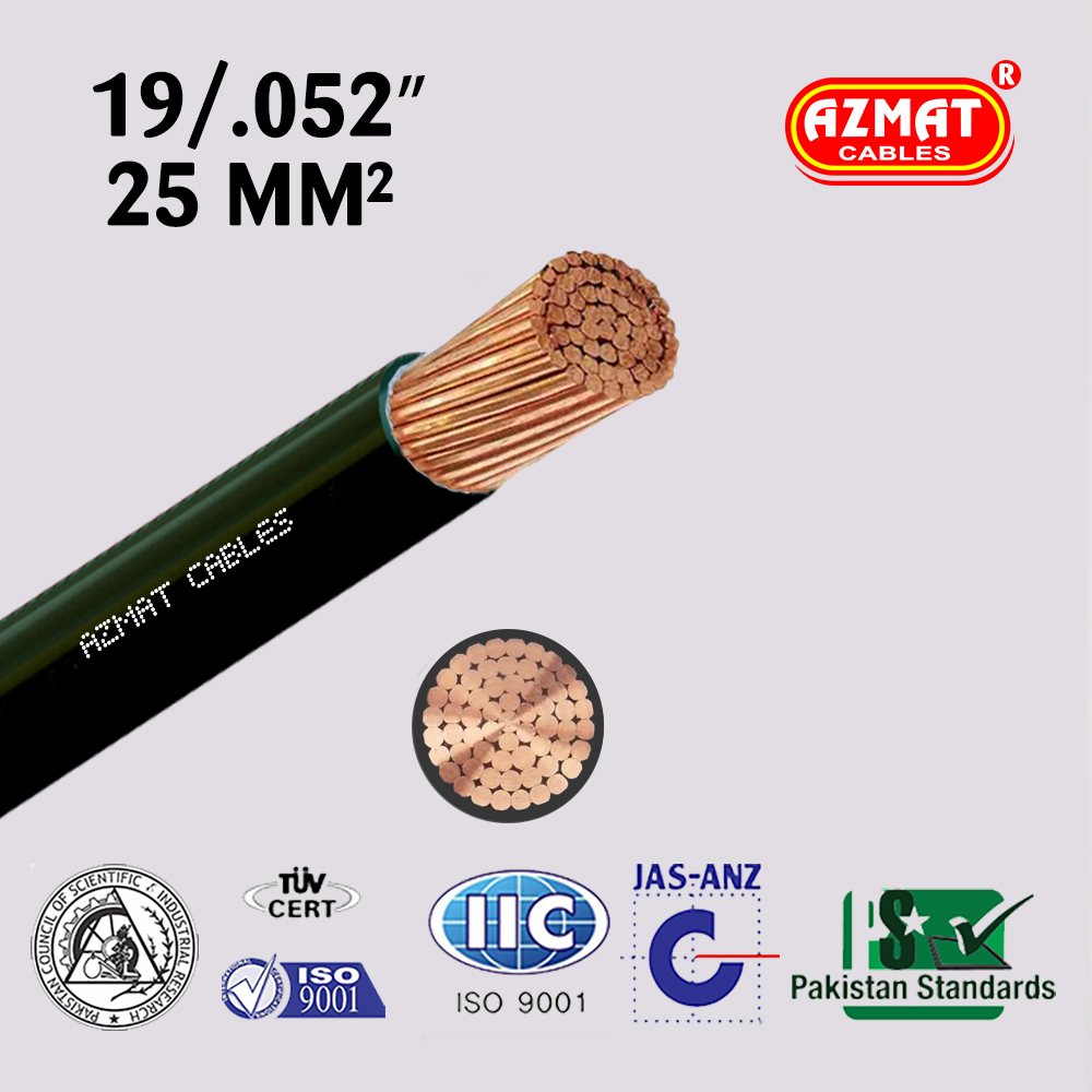19/.052″ (25 mm²) 1 Core Copper