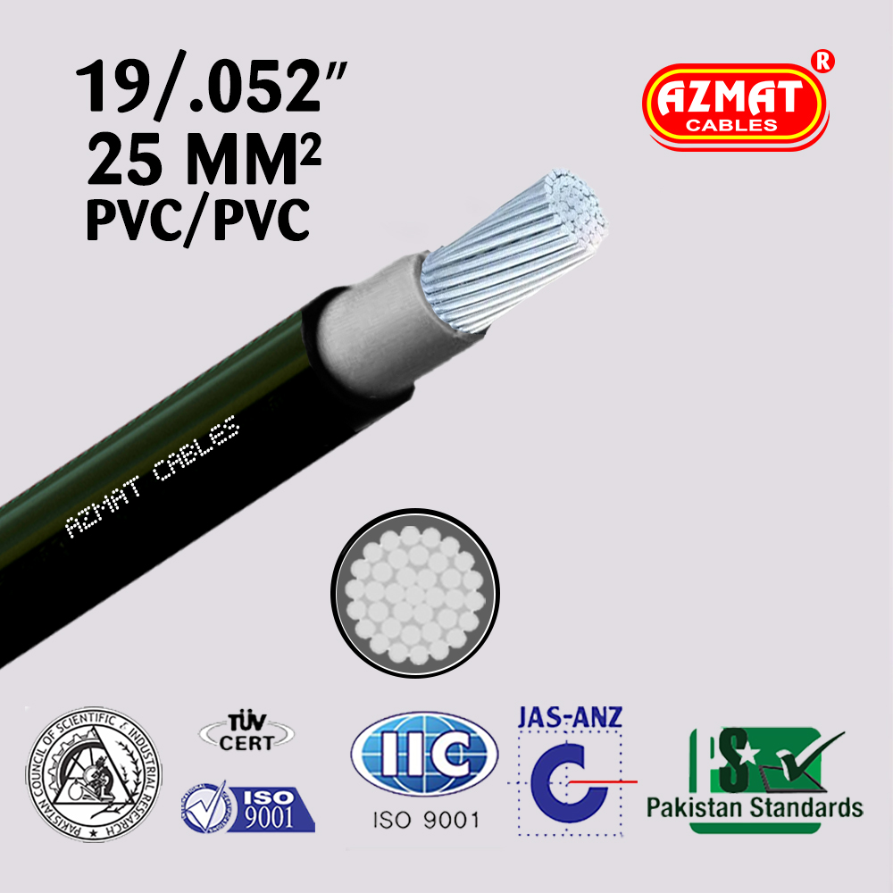 19/.052″ (25 mm²) 1 Core PVC/PVC Aluminium
