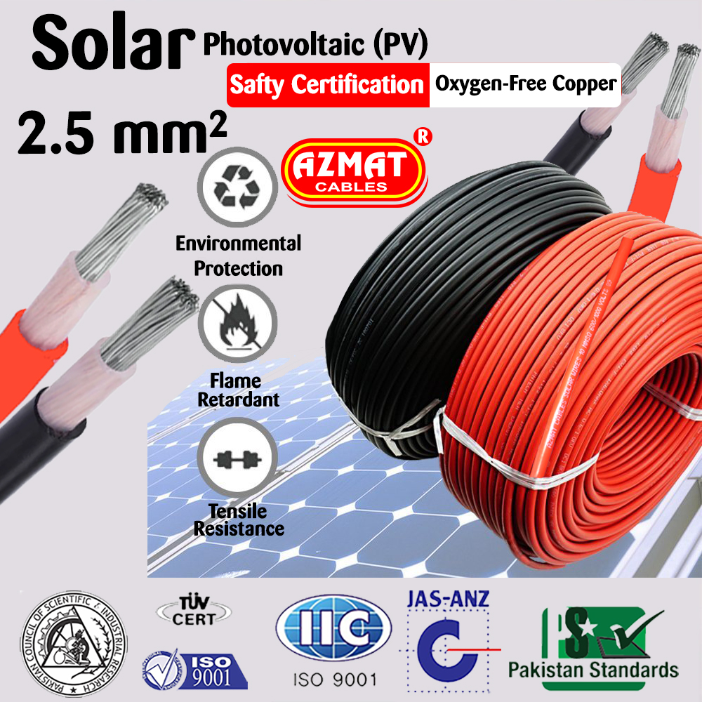 2.5 mm² Tinned XLPO/XLPO 1.5 kV DC Solar Cable (PV)