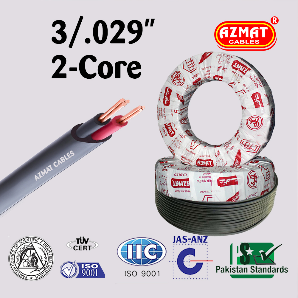 3/.029″ 2-Core (1.5 mm² Two Core Copper/Std)