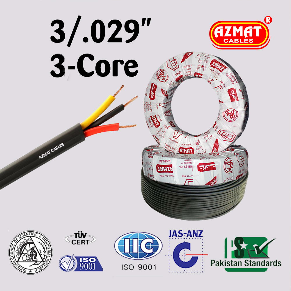 3/.029″ 3-Core (1.5 mm² Three Core Copper/Std)