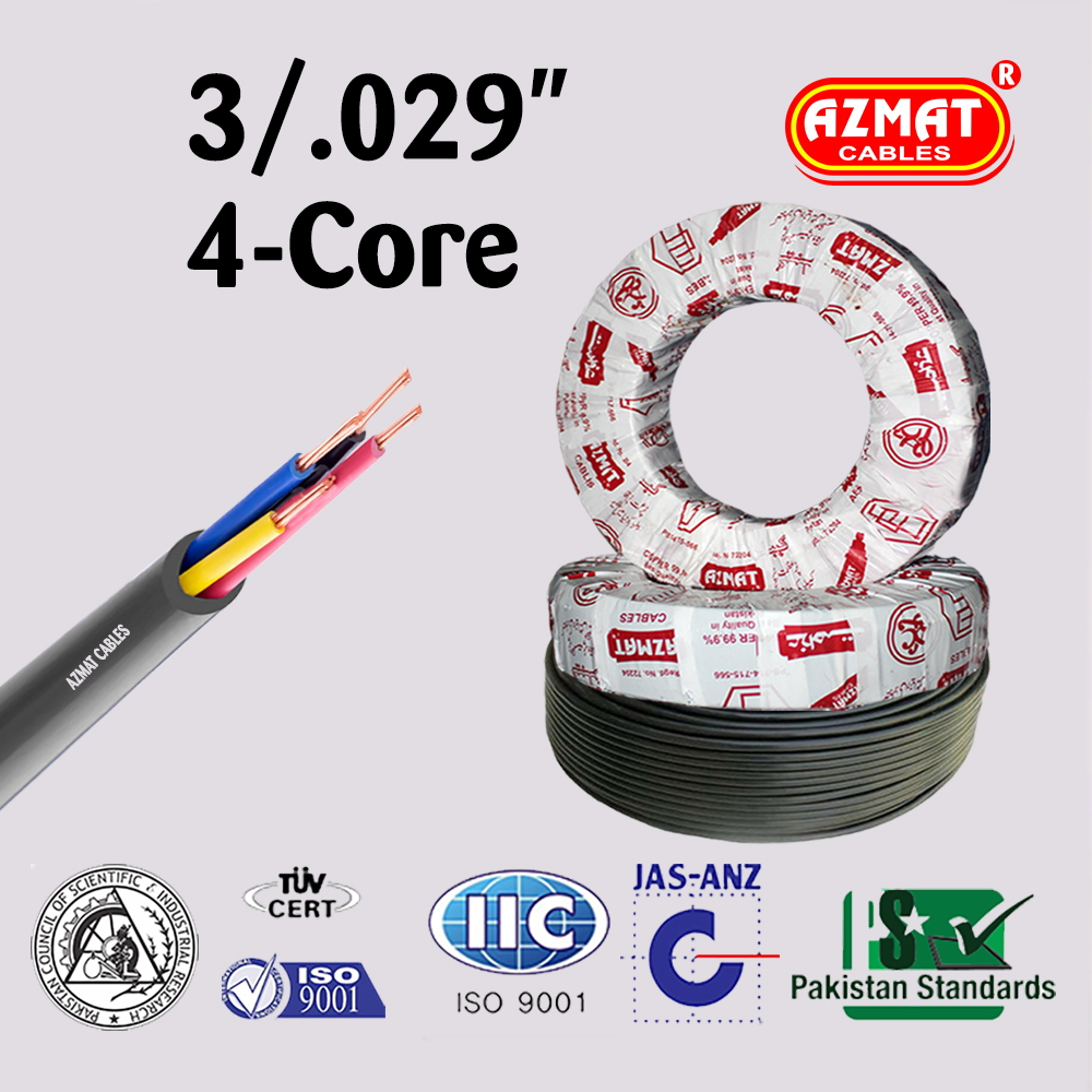 3/.029″ 4-Core (1.5 mm² Four Core Copper/Std)