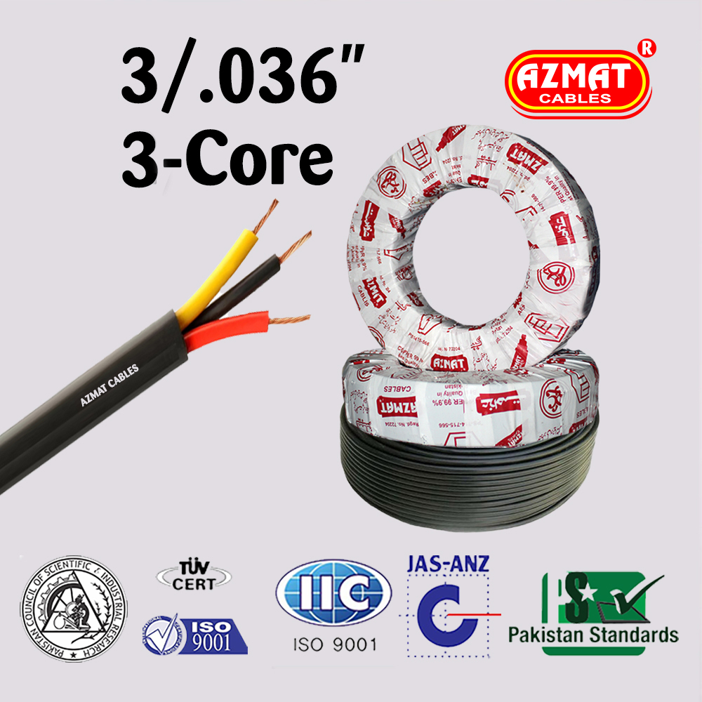 3/.036″ 3-Core (2 mm² Three Core Copper/Std)