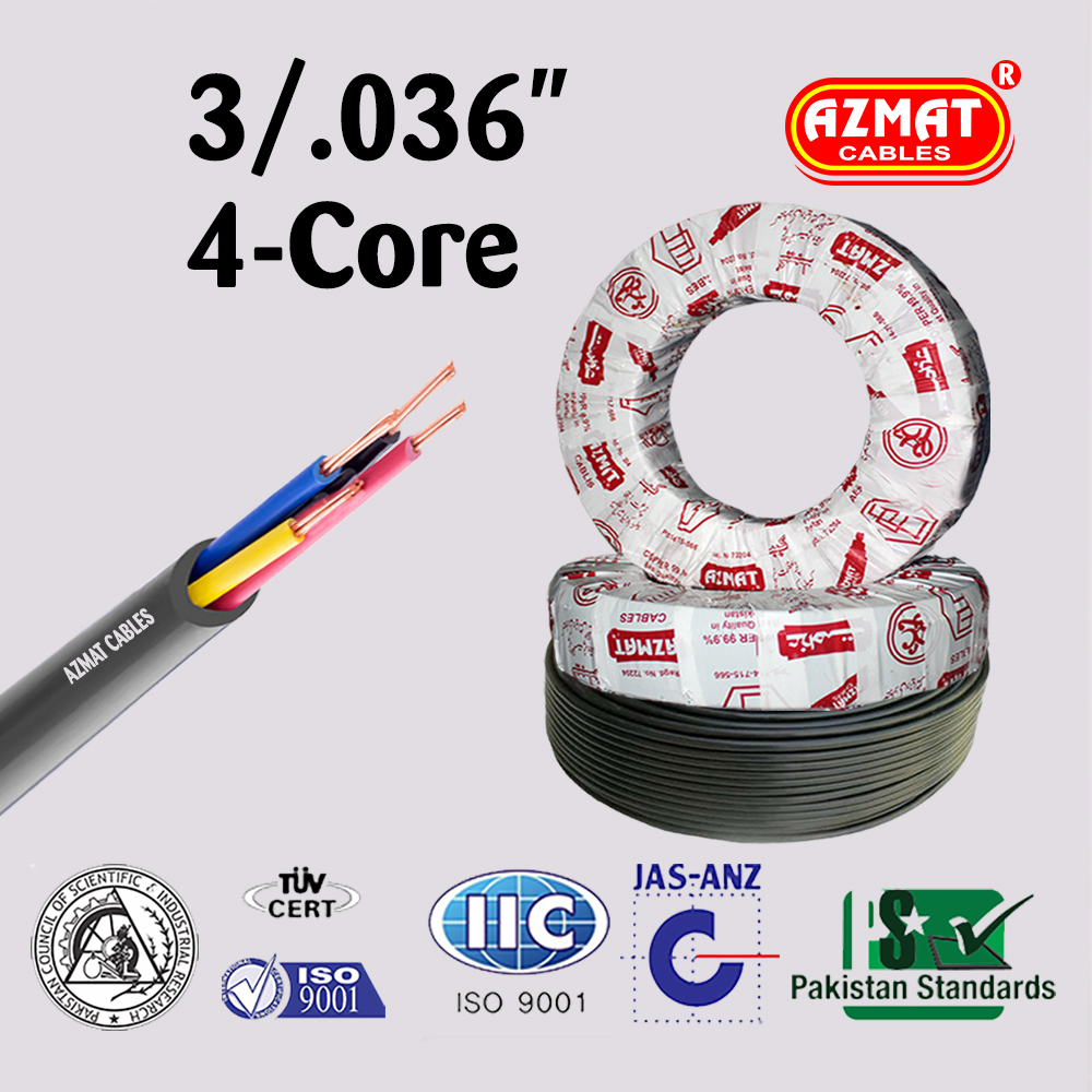 3/.036″ 4-Core (2 mm² Four Core Copper/Std)