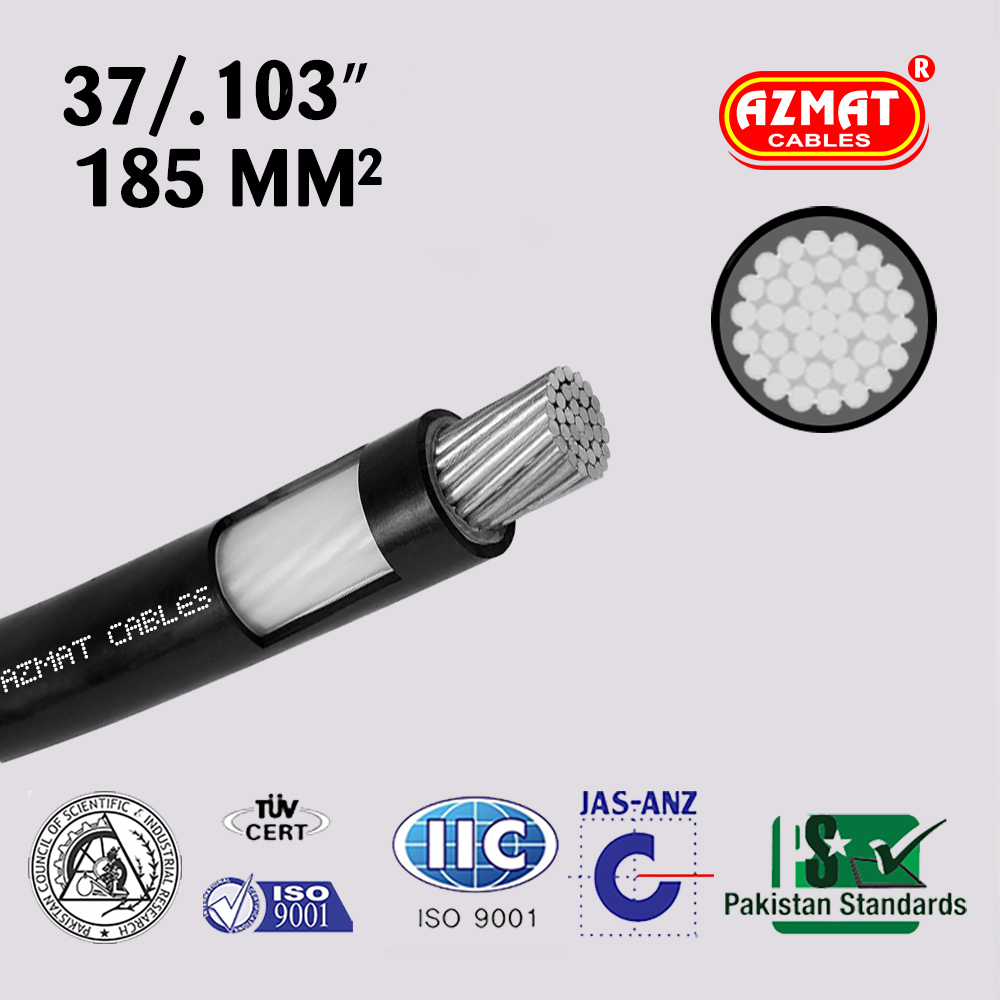 37/.103″ (185 mm²) 1 Core Aluminium