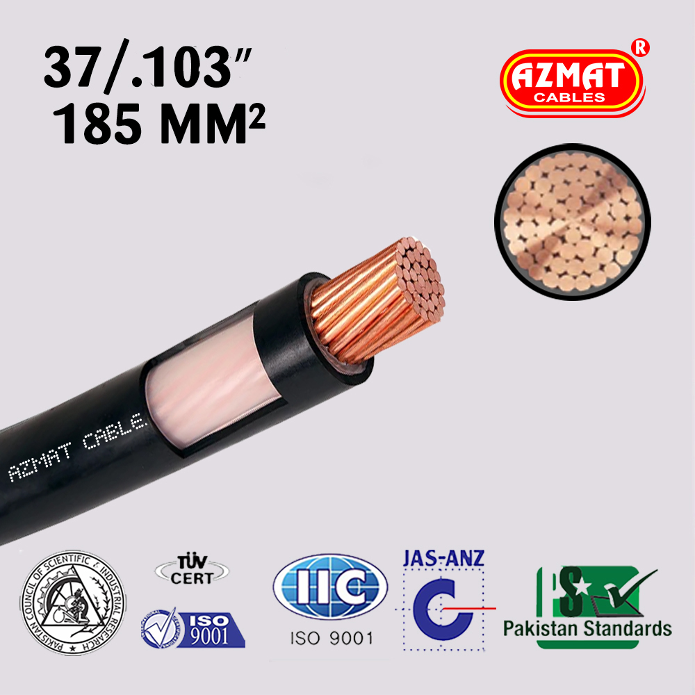 37/.103″ (185 mm²) 1 Core PVC/PVC Copper