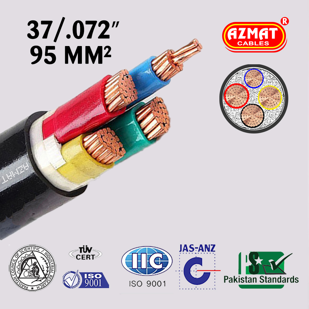 37/.072″ (95 mm²) 3.5 Core PVC/PVC Copper