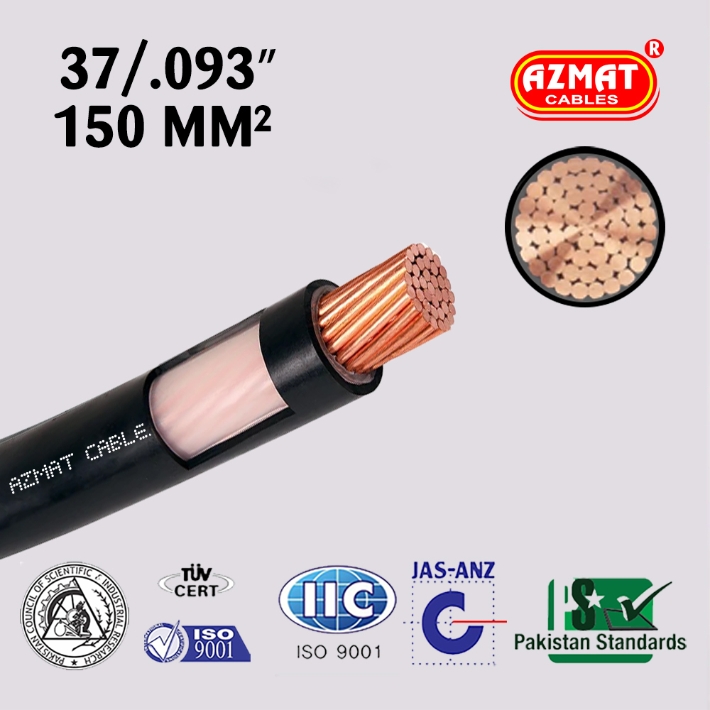 37/.083″ (150 mm²) 1 Core PVC/PVC Copper