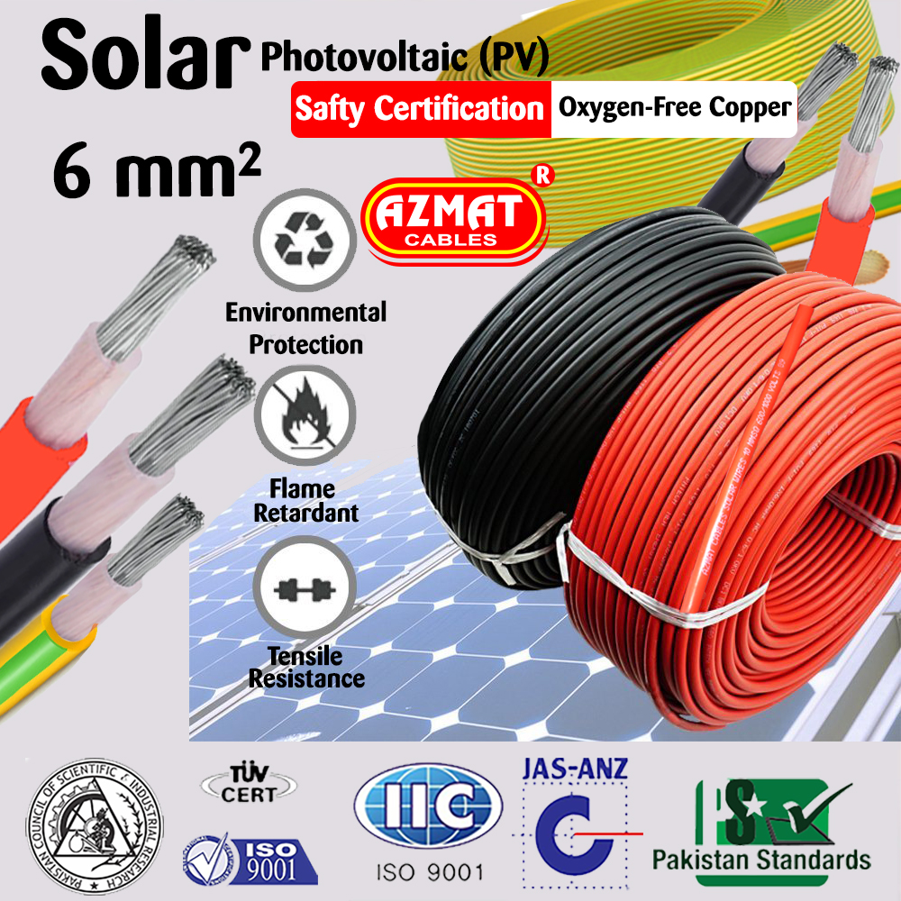 6 mm² Tinned XLPO/XLPO 1.5 kV DC Solar Cable (PV)
