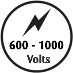 600 to 1000 Volts