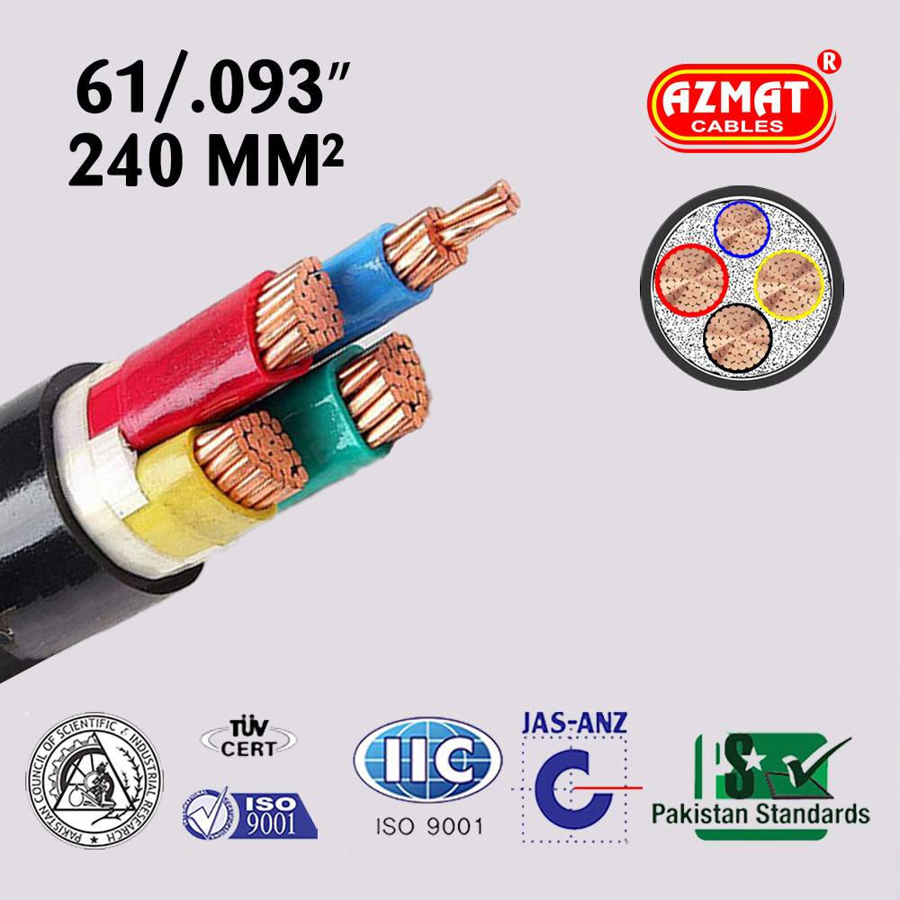 61/.93″ (240 mm²) 3.5 Core PVC/PVC Copper
