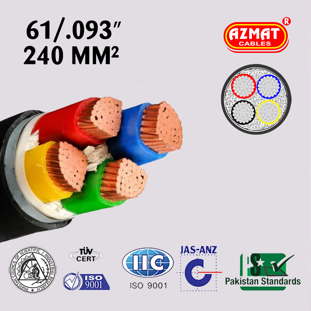 61/.93″ (240 mm²) 4 Core PVC/PVC Copper