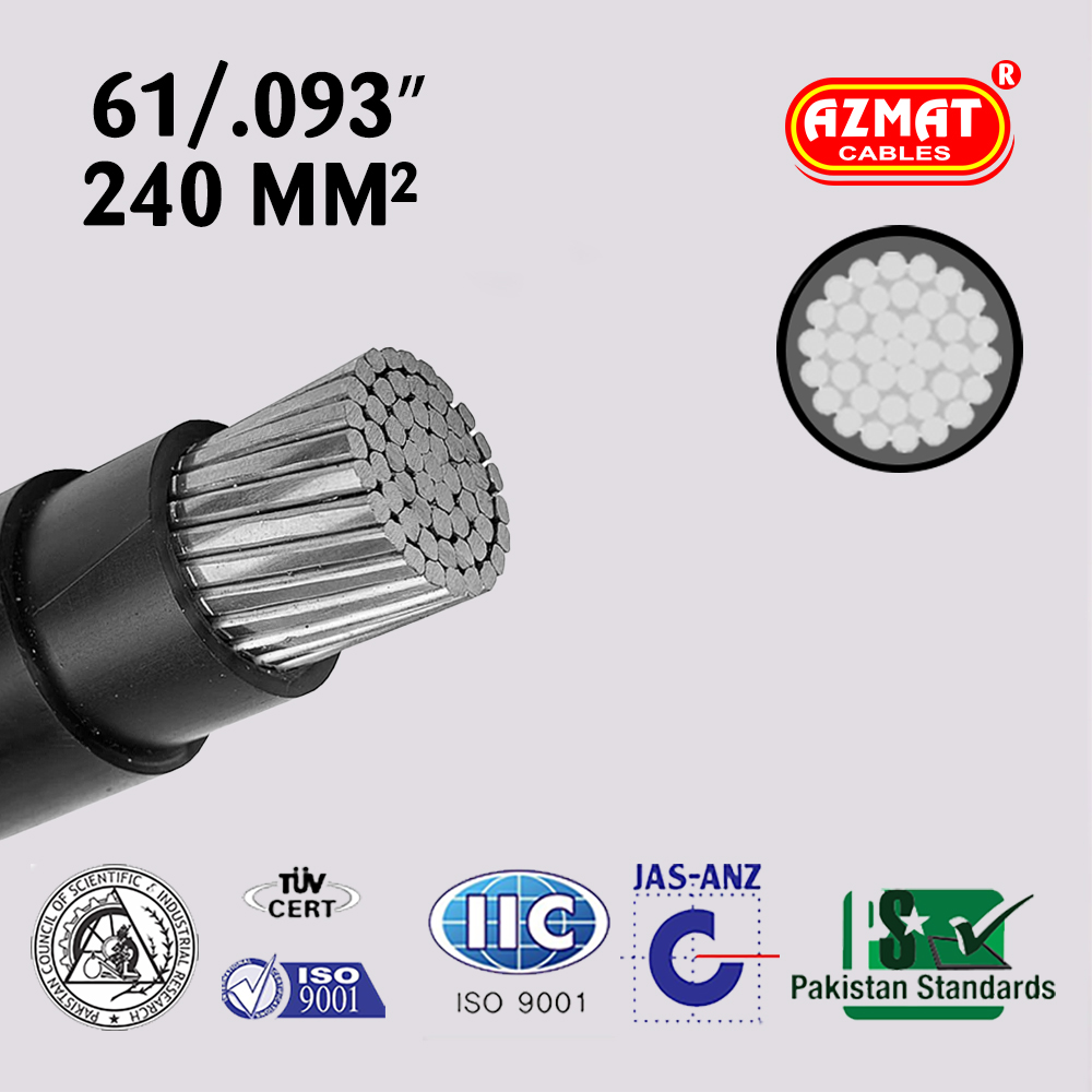 61/.093″ (240 mm²) 1 Core Aluminium