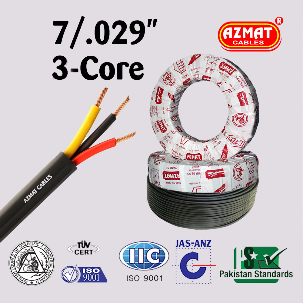 7/.029″ 3-Core (2.5 mm² Three Core Copper/Std)