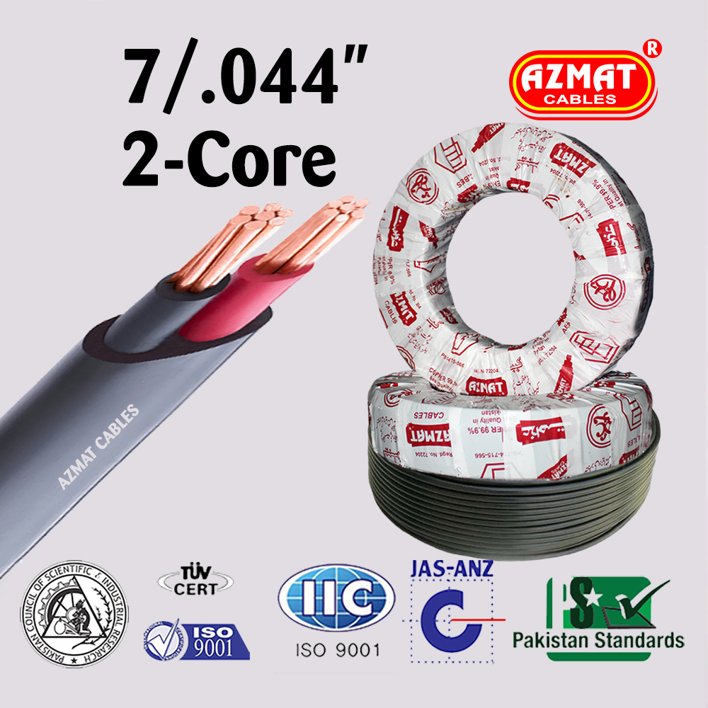 7/.044″ 2-Core (6 mm² Two Core Copper/Std)