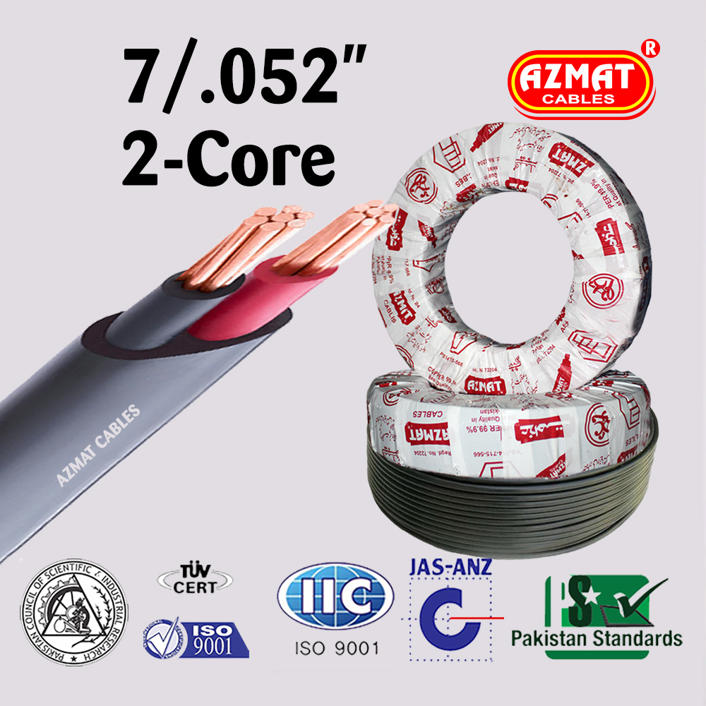 7/.052″ 2-Core (10 mm² Two Core Copper/Std)
