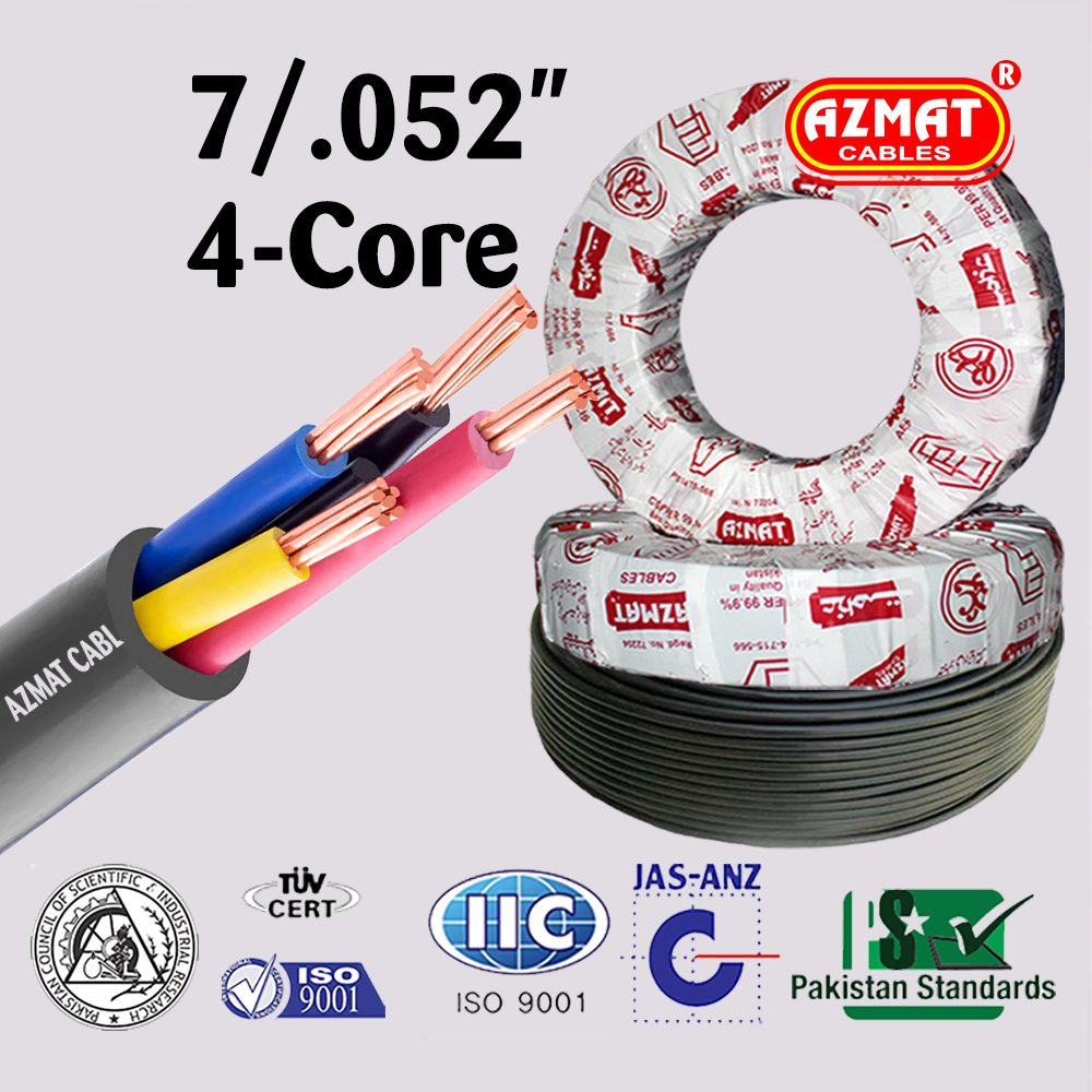 7/.052″ 4-Core (10 mm² Four Core Copper/Std)